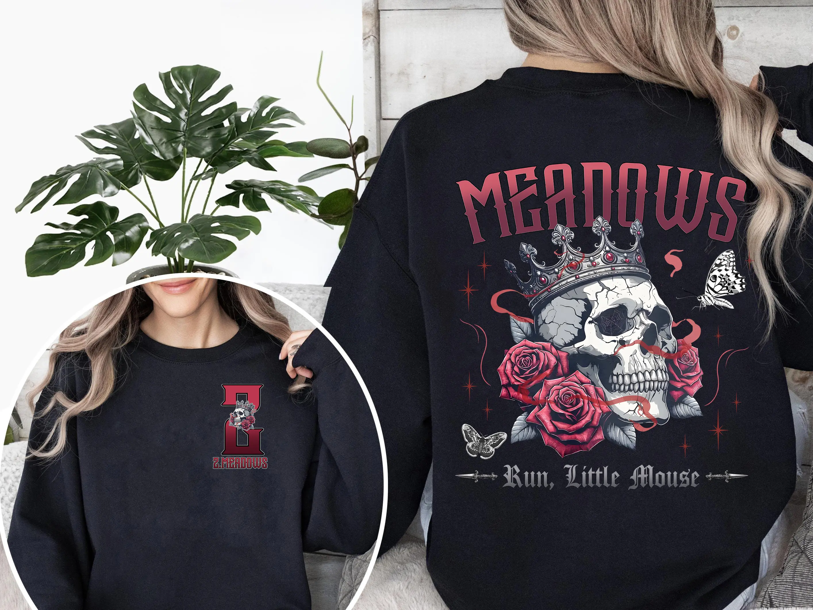 Zade Meadows Sweatshirt, Haunting Adeline Hoodie, Cat And Mouse Duet Shirt, Run Little Mouse, Smut Reader Gift, Dark Romance, Book Lover Sweater