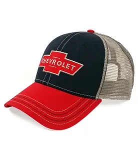 Chevy Red Logo Patch Hat - Black and Red