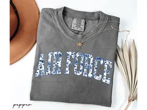 Comfort Colors Air Force Shirt, Military Graduation Gifts, Proud Airman Family Tee, Air Force Wife Gift, Air Force Mom Shirt, USAF Outfit