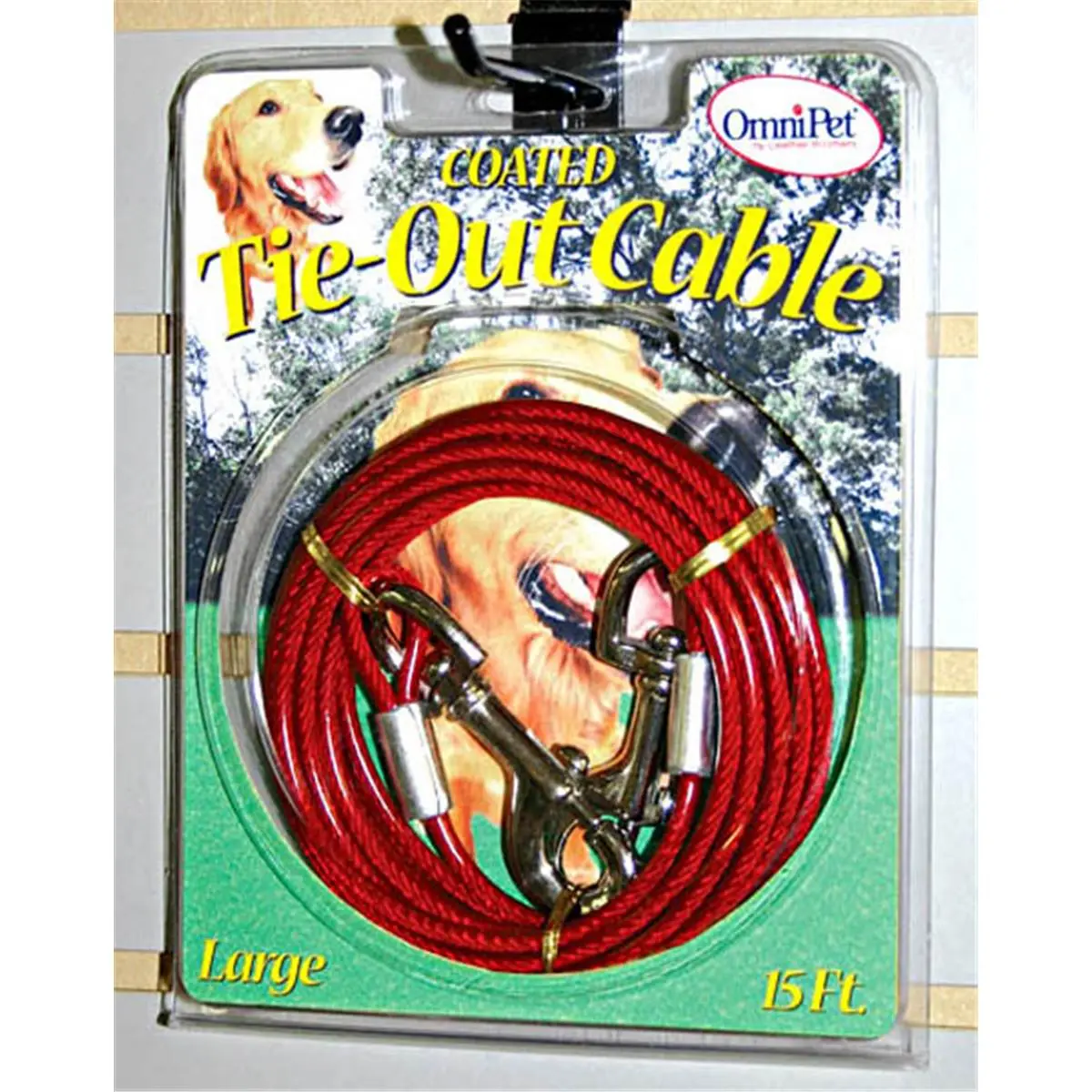 Leather Brothers Heavy-Duty Swivel Leash Tie-Out Cable for Large Dogs, 10 ft