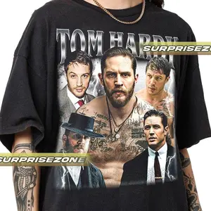 Tom Hardy Actor Unisex Softstyle Vintage Shirt, Gift For Woman and Man Unisex T-Shirt
