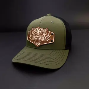 Jaguar Leather Patch Hats