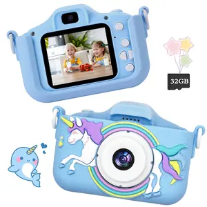Digital Camera Toy, 1080P HD Video, 8x Zoom, Fun Photography for Kids Ages 3-12, Includes 32GB SD Card, Perfect Gift