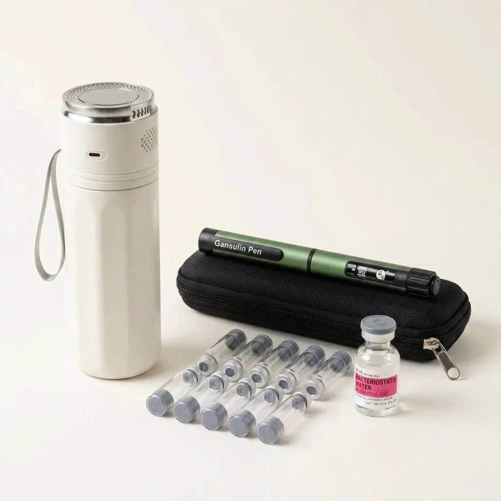 Travel Starter Kit — 3-Mode Cooler, Gansulin Pen, Cartridges, BAC Water & Case