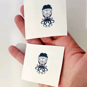 2 Inch Round, Waterproof, Glossy, Vinyl Seattle Hockey Fan Stickers. 2 Stickers. Decor Decorative Tiles Sticker Ornaments