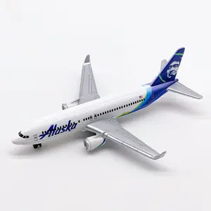 Alaska Airlines Airplane Model, Diecast Metal Model Collectible Plane Toy, Perfect Gift for Aviation Enthusiasts & Holiday Present