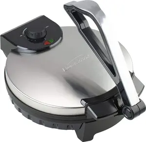 BRENTWOOD 12 INCH TORTILLA MAKER - SS/BLK
