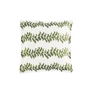 Botanical Wave Stripe Print 100% Cotton Pillowcase – Soft, Breathable & Elegant Home Decor