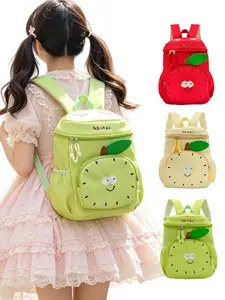Creative Apple Shape Backpack, Large Capacity Women's Shoulder Bag, Cute Fruits Pattern, All Seasons, Travel & Gift