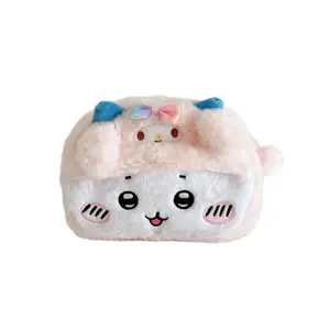 Chiikawa Pencil Case Ins Style Cute Plush Bag for Teenage Students Holding Makeup Bag Zipper Pen Bag Children's Gift Girl Gift