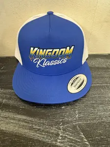 Kingdom Klassics Blue & White Flat-brim Snapback Hat