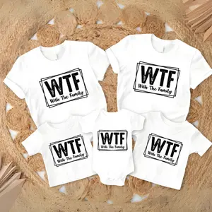 WTF With the Family T-Shirt, Family Matching Shirts, Family Vacation Shirt, With the Family Tee, Family Shirts, Family Shirts Matching, Family Vacay Flash Sale T-Shirt Trio