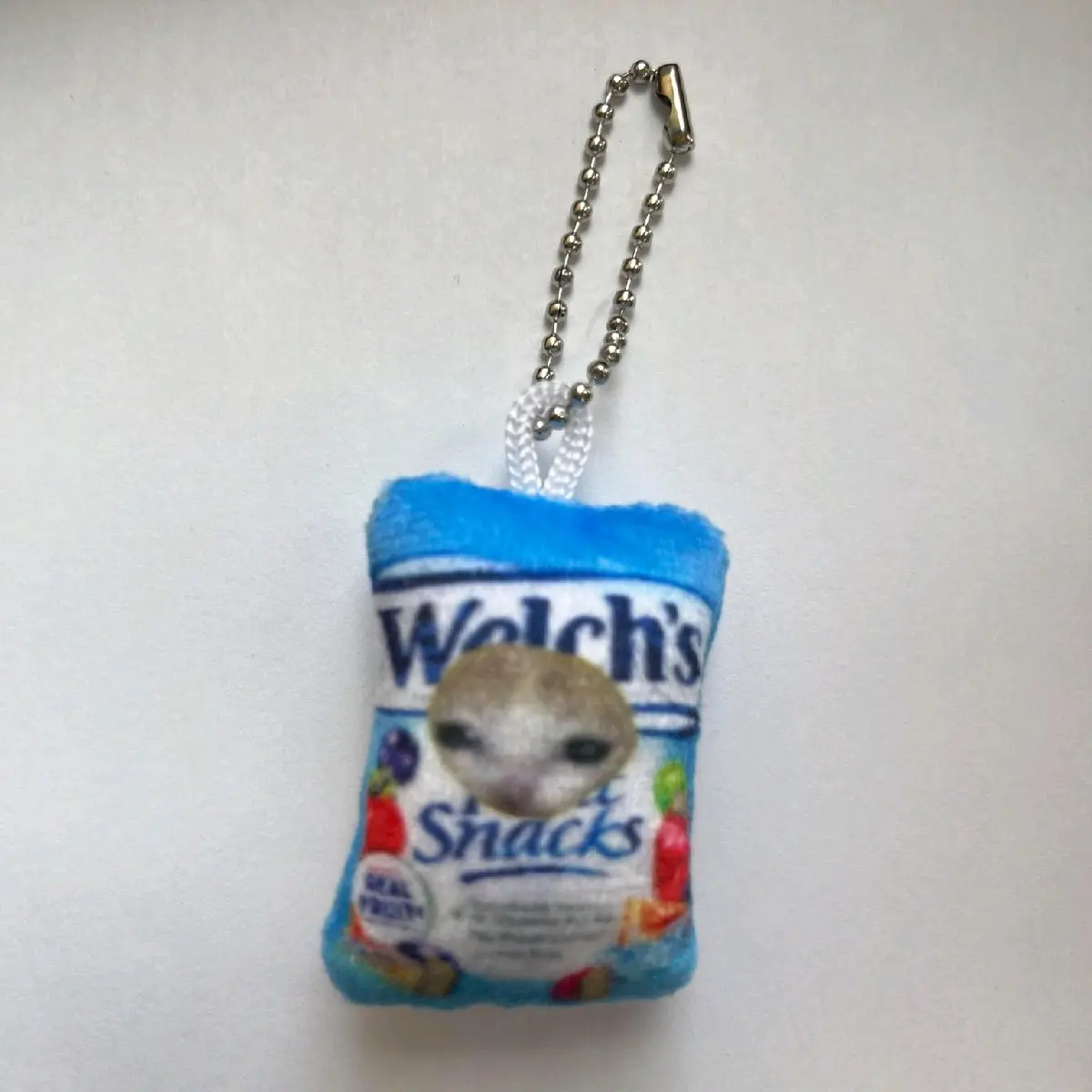 sad cat fwoot snacc keychain sad cat fwoot snacc keychain