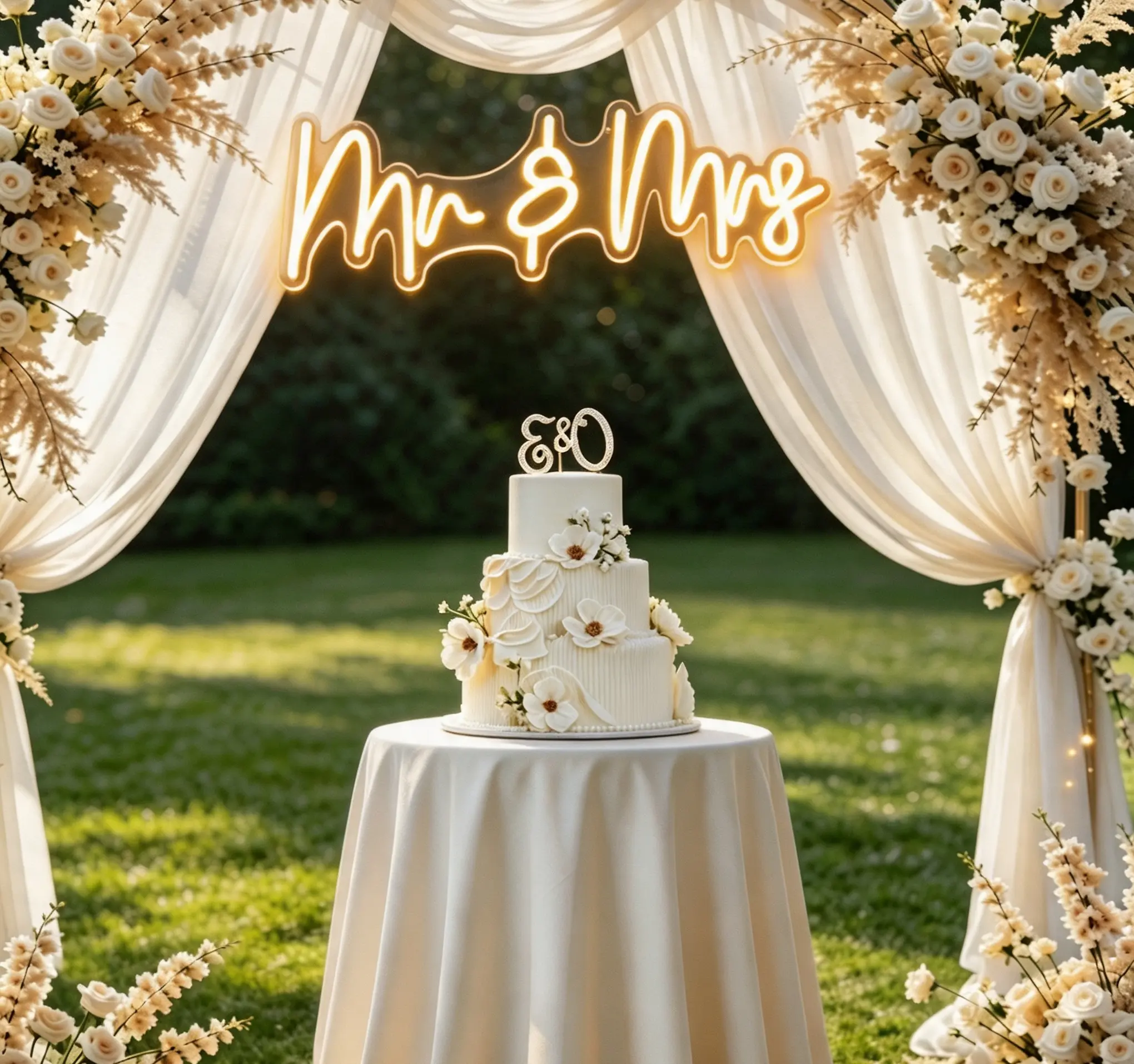 Mr & Mrs Neon  LED Light, Warm White Acrylic Wedding Decor , Romantic LED  for Wedding Reception, Engagement Party, Bridal Shower, Bride To Be Gift, Photo Booth Backdrop, Newlywed Decor, Bedroom Home Bar Wall Decor
