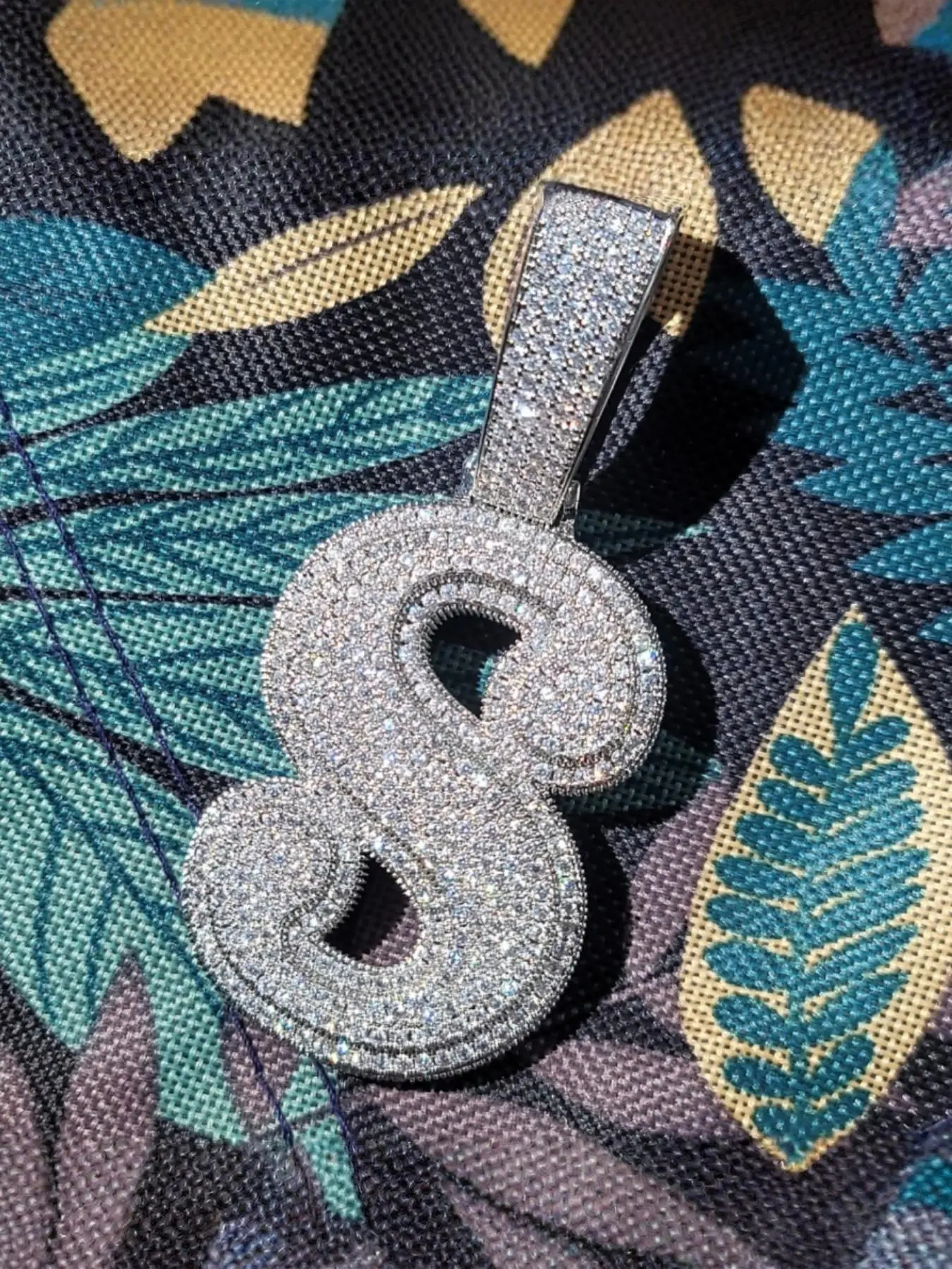 Square Letter Pendant Necklace, Alphabet Pendant, Statement Necklace, Brass Cubic Zirconia Hip Hop Personalized Daily Wear Jewelry for Women Big Size Two Tones Initial 18K Gold Plated 5A CZ A-Z Letter Pendant Iced Out Letter Necklaces