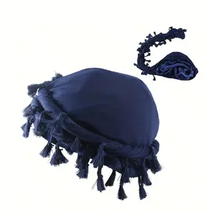Men & Women Tassel Turban, Vintage Twist Head Wraps Durag