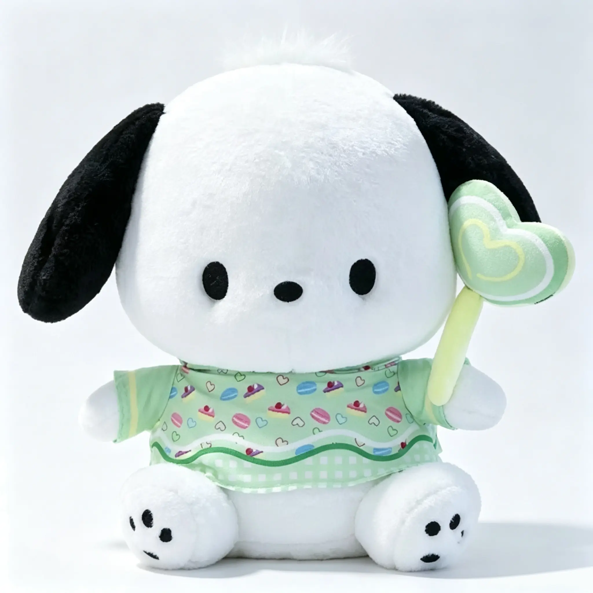 Sanrio Pochacco 15.7 Inch Plush In Sweet Macaron Design Super Soft Stuffed Animal With Retro Vibe For Bedroom Decor And Gift