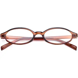 Fashion  Glasses Oval Y2k Eyewear Frame Blue Light Non Prescription Glasses for Women Clear  Glasses