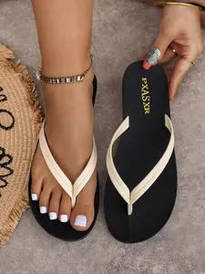 Simple Low-Key Pxasxr Sandals, Summer Home Outing Shopping, Comfortable Versatile Casual Flip Flops, High Value-For-Money, Footwear