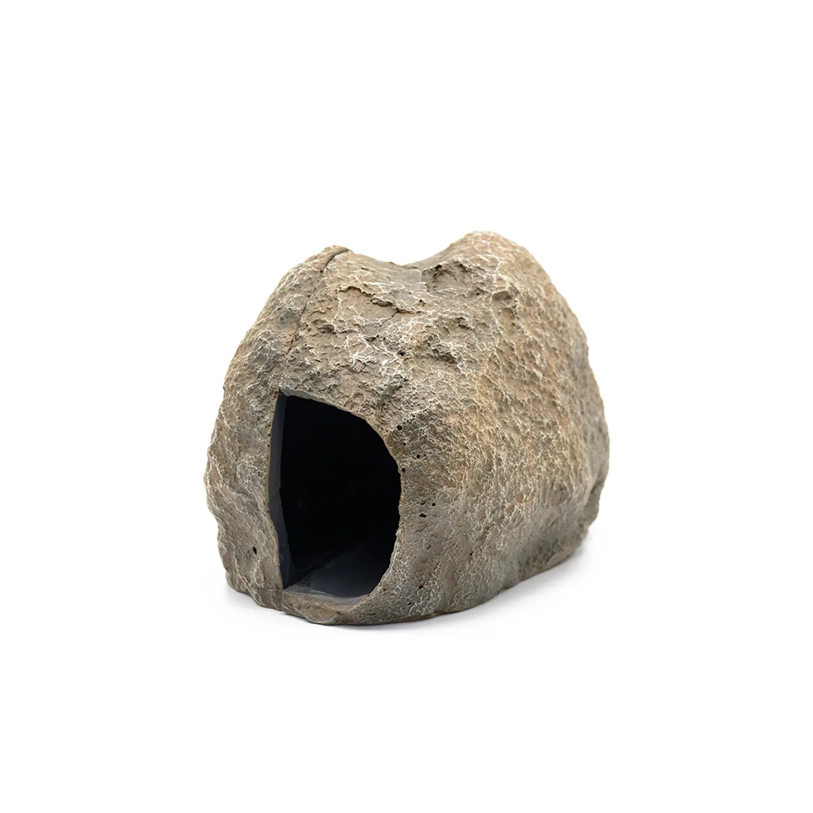 2-in-1 Reptile Hide Cave Magnetic Aquarium Fish Tank Hideout Decoration Multi-Function for Small Reptiles Up to 0.3" Glass Thickness Gecko Lizard Snake Crabs Small Fish Parrot Fish Cichlids (ST838)