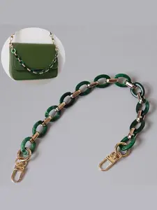Acrylic Chain Strap, Pure Color Resin Bag Chain, Minimalist Style, All Seasons, Plain Pattern, Not Plated with Precious Metal, Versatile Strap