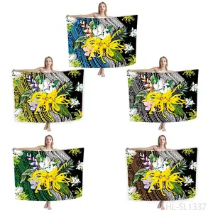 New Summer Hawaii Island 100% Polyester Polynesian Samoan Beach Sarong Bath Towel