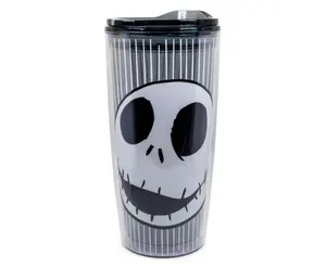 Disney Nightmare Before Christmas Jack Skull Plastic Travel Tumbler | 20 Ounces Disney Nightmare Before Christmas Jack Skull Plastic Travel Tumbler | 20 Ounces