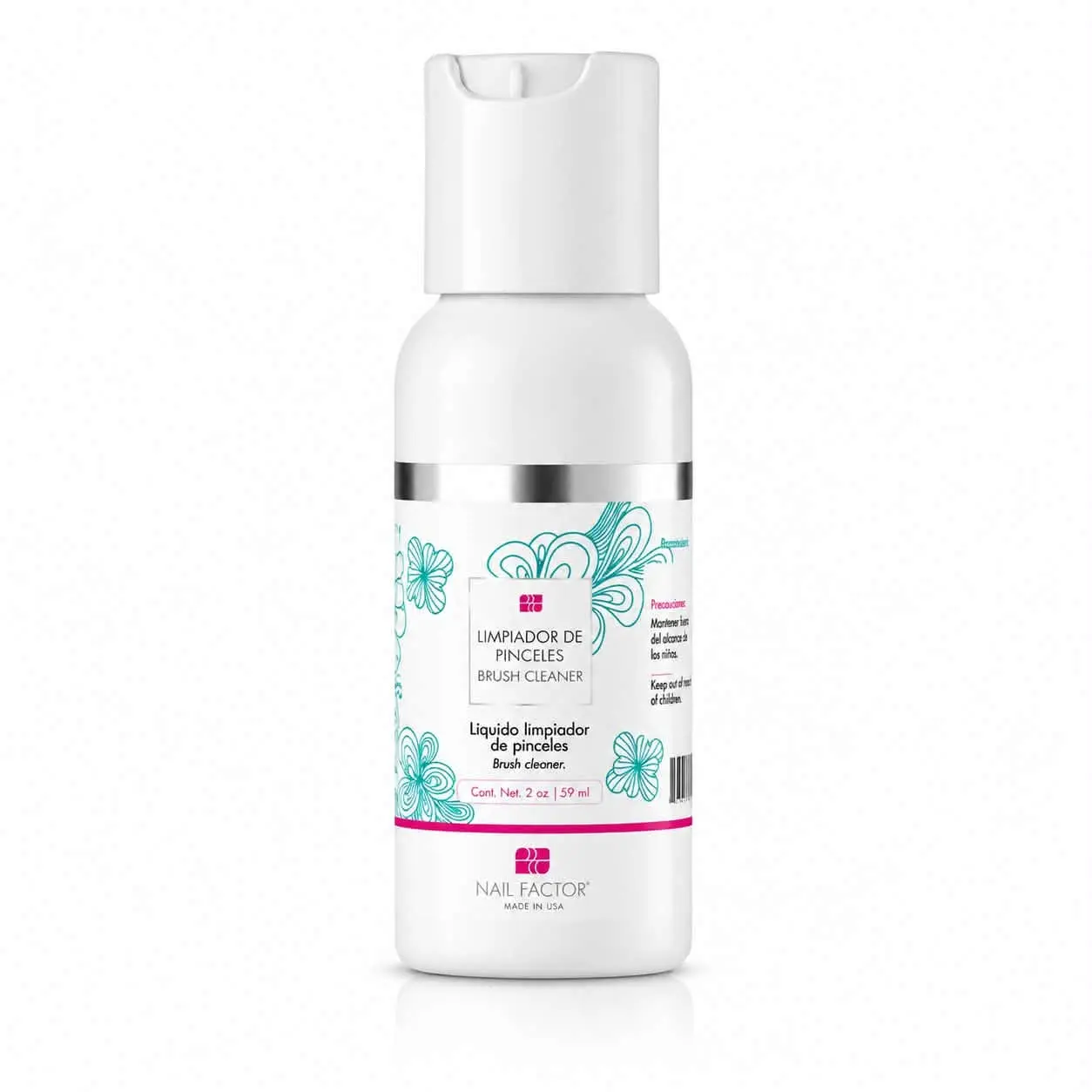Nail Brush Cleaner Liquid, 2 Fl. Oz (50 ml Bottle) - Nail Care Solution for Beauty & Personal Care