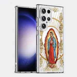 Virgin Mary Pattern Clear Wireless Charging Military-Grade Protection Shockproof Slim Magnetic Phone Case for Samsung Galaxy S26 S25 S24 Ultra S23 S22 S21 S20 Plus Edge FE A14 A15 A16 A17 A26 A35 A36 A37 A54 A56 A57 Note20ultra Guadalupe Maria Catholic
