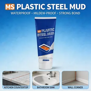 homedoctor 100% Silicone Waterproof Caulk, All‑Purpose Sealant, Mold & Mildew Resistant, Flexible Seal, White, 5 oz Cartridge