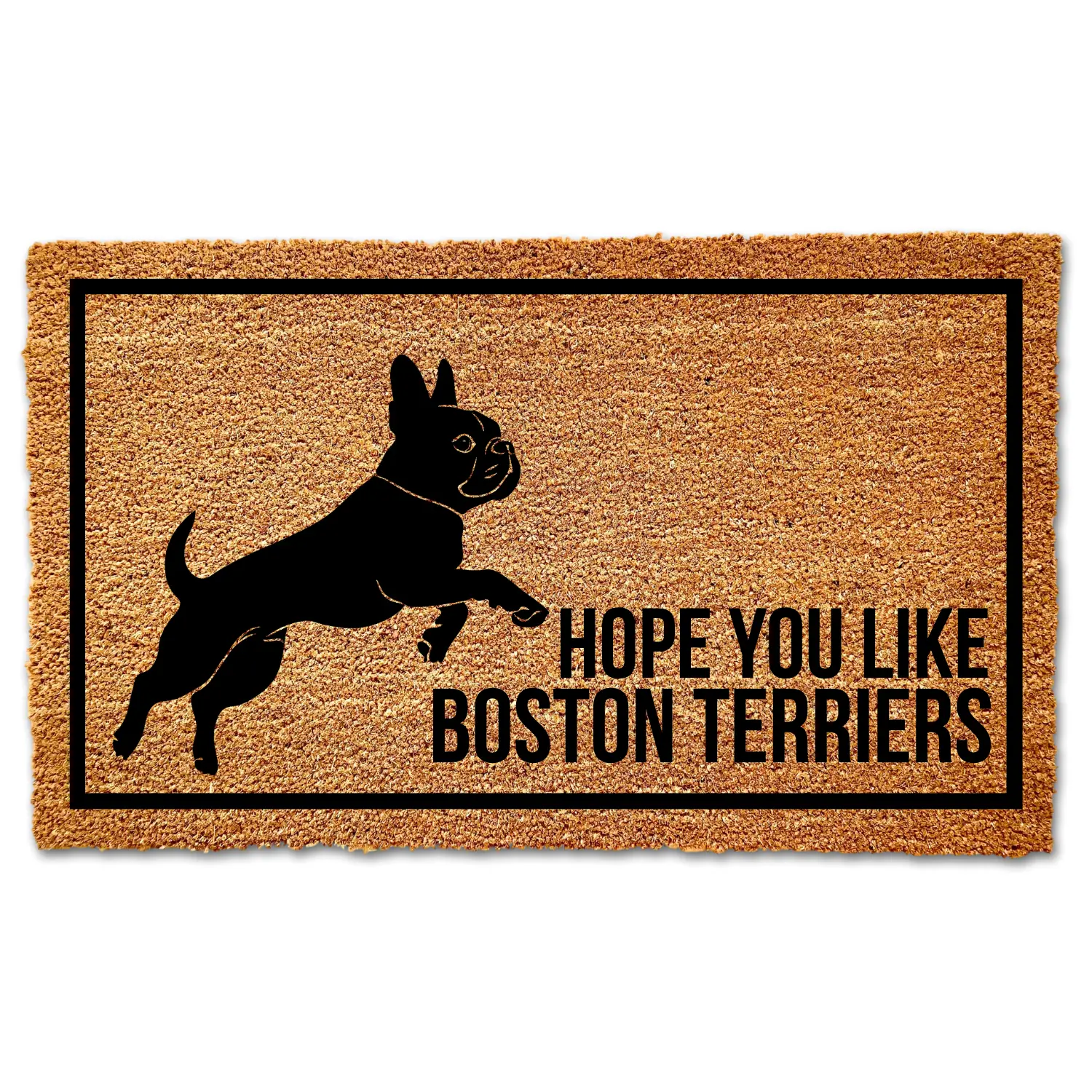 I Hope You Like Boston Terriers, Boston Terriers, Welcome Mat, Boston Terrier Door Mat, Funny Doormat, Terrier, Dog Lover, Terrier Decor