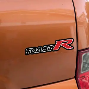 ToastR Sticker Decal Type R Inspired Badge for Honda Element Red and Black Design Car Accessory