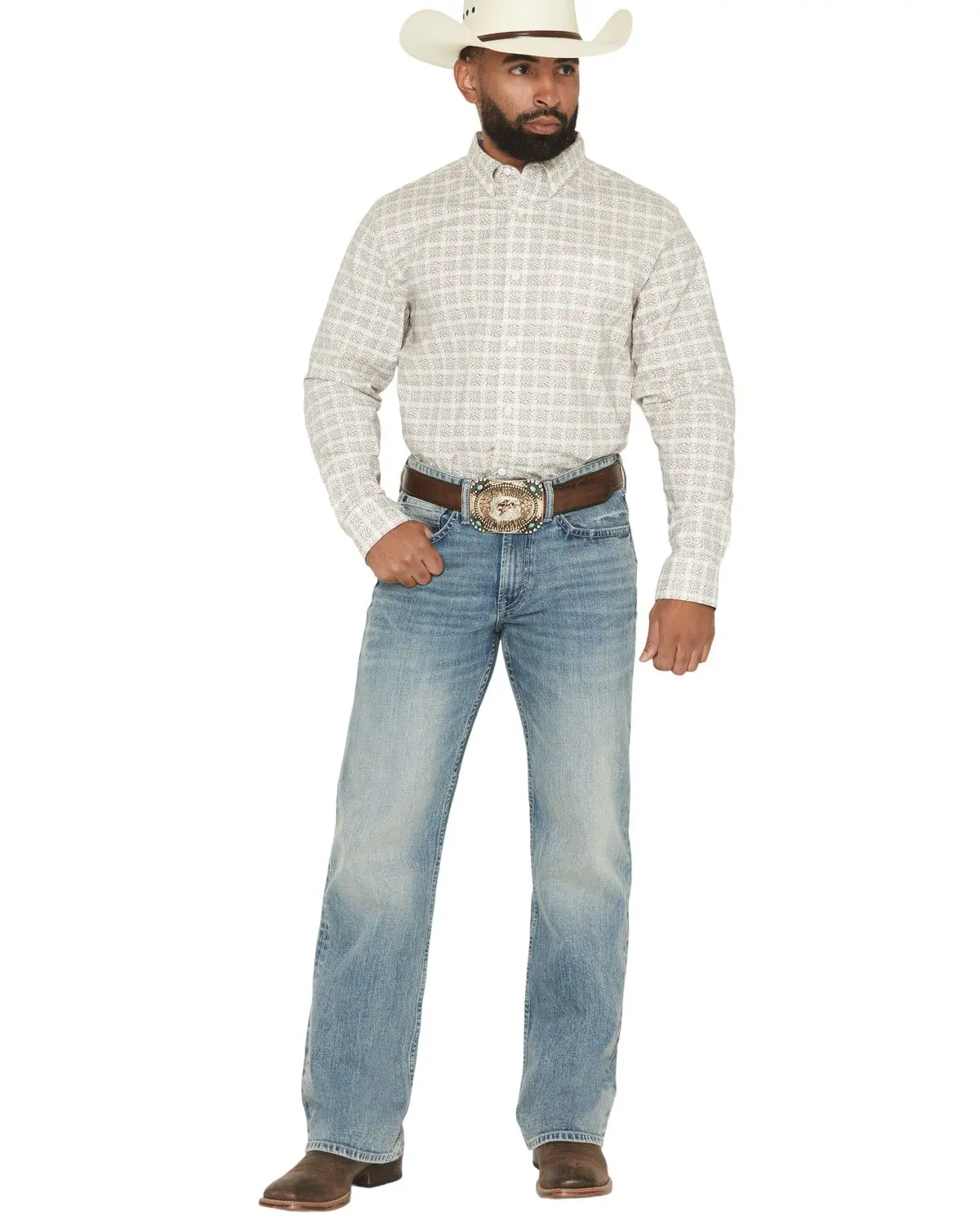 Rank 45 Men's 45&Reg; Men'S Striker Light Wash Relaxed Bootcut Stretch - Rmsp26j01-Ltw