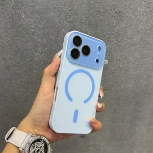 Matte Electroplating 17 ProMax Magsafe Magnetic Case For iPhone 17 16 15 14 13 12 Pro Max 17Air All Inclusive Lens Film Cover