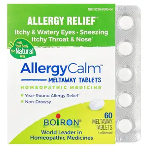 Boiron AllergyCalm™, Unflavored, 60 Meltaway Tablets | HSA/FSA Eligible