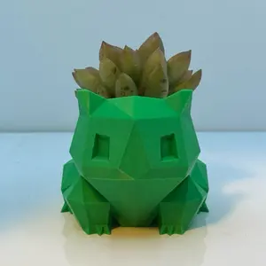 Bulbasaur Succulent Planter low-poly