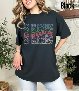 Personalized Im Fearless Shirt, Le Sserafim Im Fearless T-Shirt, Le Sserafim Easy TShirt, Kpop Merch Chaewon, Yunjin, Kazuha, Eunchae, Sakura, Kpop Fan Gift, Antigragile T-Shirt, Easy Album 2024 Shirts, Music Concert Fan Gifts, Her/Him Gifts FZ88B-HM78