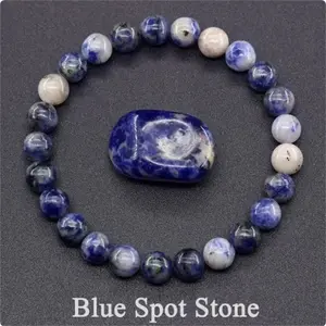 Blue Lapis Lazuli Friendship Bracelet,Blue Fire Agate,Crystal Healing Beaded Bracelets for Kids, Men, Women,Clarity & Focus -Handmade Healing Natural Stone for Protection & Memory,Couples Bring Love Relationships Truth,