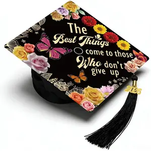 Nurse  Graduation Cap with 2026 Tassel, Christian Butterfly What She Tackles Hat Graduation Gifts