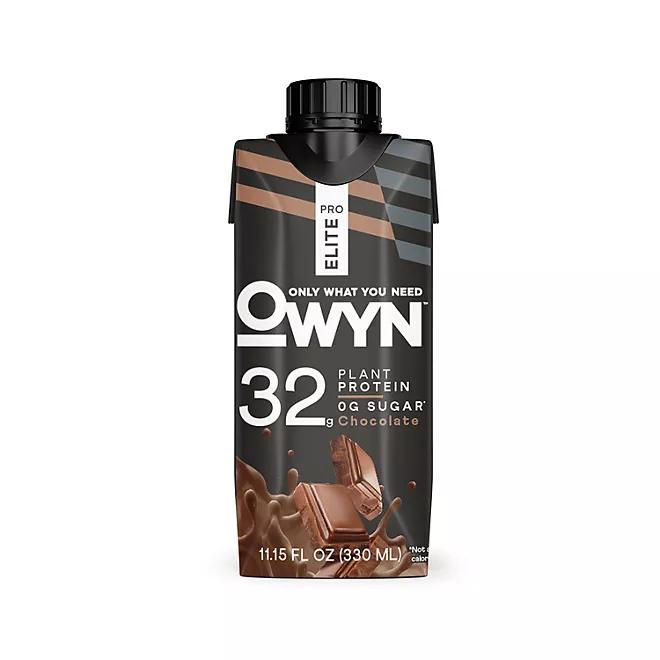 OWYN Pro Elite 32g Keto Plant Protein Shake, Chocolate 11.15 fl. oz., 15 pk. Energy Beverage