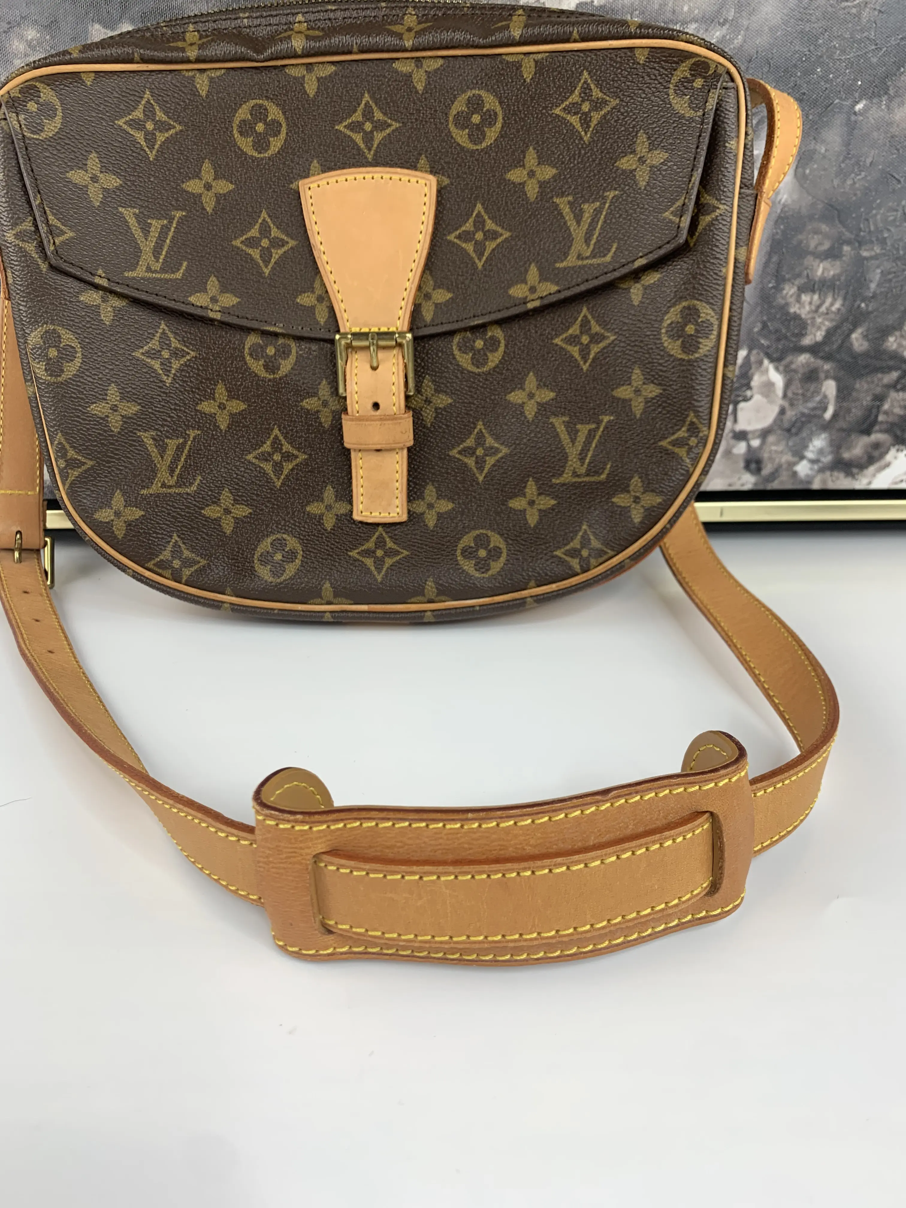 Pre-owned Louis Vuitton coated canvas and leather Crossbody Bags Jeune Fille Crossbody Bag