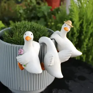 Cute Duck Design Garden Decoration, Garden Ornament, Garden Miniatures, Garden Sculptures & Statues, Home Decor Supplies