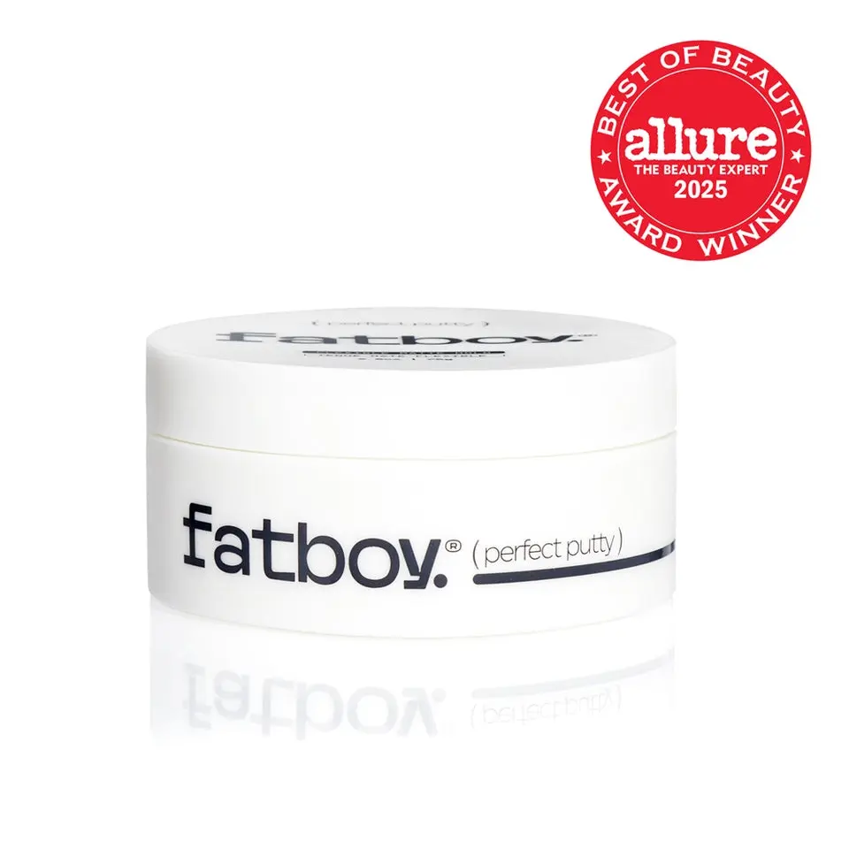 Fatboy Hair Perfect Putty, Styling Kaolin Clay Putty, Medium Hold for Volume & Texture, Matte Finish, Hair Care for All Hair Types, Flexible Lightweight Formula, Paraben Free, Color Safe, 2.6 Oz