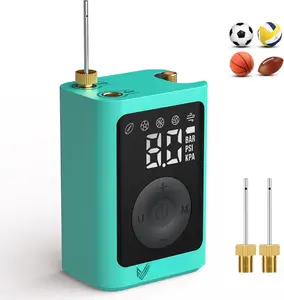 Electric Ball Pump Inflation & Deflation 2-17PSI, Basketball Pump with Precise  Gauge, Rechargeable Air Pump for Balls, Soccer Ball Air Pump