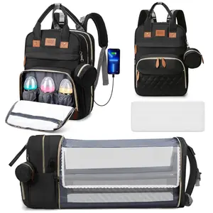 GPED Convertible Diaper Bag with Changing Station & Insulated Pockets
