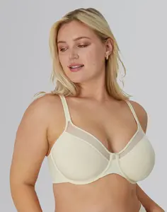 Bali Underwire Bra One Smooth U Ultra Light Comfortable Fit Everyday Support Breathable Smooth T-Shirt Bra Design Convertible Straps Women's Df3439