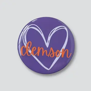 “Heart Clemson” Magnetic Game Day Button