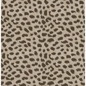 NuWallpaper Spotted Peel & Stick Wallpaper Tan: Removable Vinyl, Cheetah Pattern, Temporary Decor, 30.75 Sq Ft Coverage