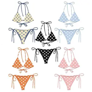 [Color] Polka Dot Tankini Swimsuit - Bachelorette Party Two Piece Set String Bikini. Best Target Swimsuits 2026 Deals For Summer Beach!