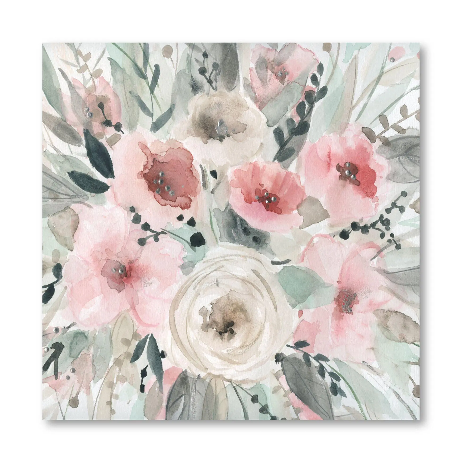 Courtside Market Pretty in Blush 16" x 16" Canvas Wall Art